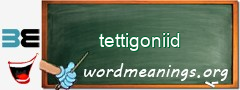 WordMeaning blackboard for tettigoniid